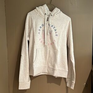 Aeropostale Women’s Fleece Lined New York Full Zip Hoodie Sz L NEW